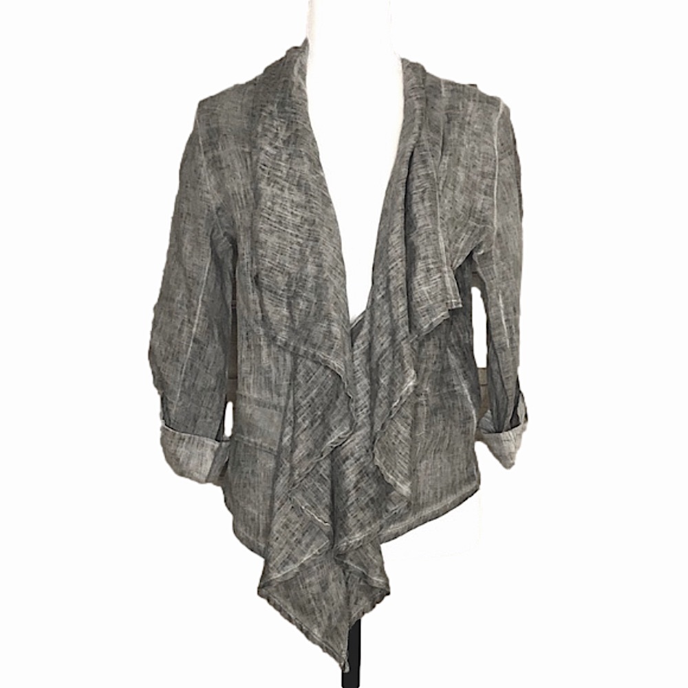 Made in Italy grey linen top
